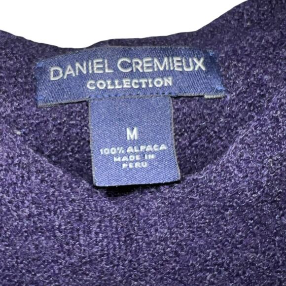 Daniel Cremieux Collection 100% Alpaca Navy Sweater Vest Medium Made in Peru - Picture 5 of 7
